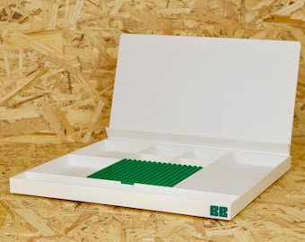 BRICK BUDDY™ XL – Modular Brick Building Tray | Eco-Friendly Organiser With Removable Guide Stand