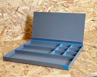 BRICK BUDDY™ TECH – Modular Brick Building Tray | Eco-Friendly Organiser With Removable Guide Stand
