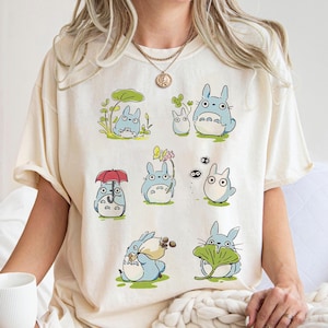 Mini Totoro Shirt, Smaller Totoro Shirt, My Neighbor Totoro, Studio Ghibli Gift, Soot Ball Susuwatari, Anime Lovers Tee, Youth Toddler Shirt