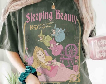 Retro Aurora Princess Sleeping Beauty One Upon A Dream 1959 Shirt, Flora Fauna Merryweather Characters Tee, Gift For Her, WDW Girls Trip