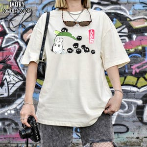 My Neighbor Totoro Soot Balls Shirt, Sweatshirt, Hoodie, Studio Ghibli Characters, Gift for Anime Lovers, Kid Youth Toddler Y2K Japanese Tee image 5
