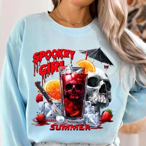 Retro Spooky Summer Png, Summer Vibes Skeleton Png, Halloween Horror Coffee Lover Png, Coffee Snarky Skeleton Png, Horror Summer Png