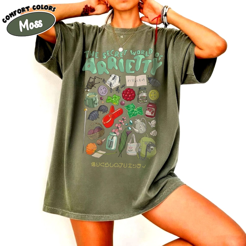 The Secret World of Arrietty Ghibli Shirt, Sweatshirt, Hoodie, Studio Ghibli Shirt, Mononoke Hime Shirt, Studio Ghibli Gift, Y2K Movie Shirt image 1
