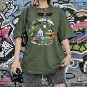 Ghibli Character T-Shirt, Spirited Away, Princess Mononoke, Totoro, Studio Ghibli T-Shirt, Ghibli Shirt, Hayao Miyazaki, Studio Ghibli Gift image 6