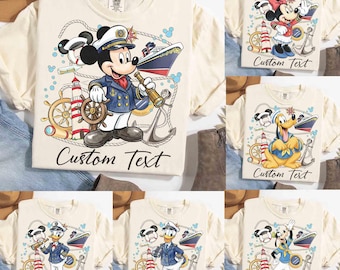 Personalized Disney Cruise Line 2026 Shirt, Mickey & Friends Family Cruise Trip Tee, Let's Cruise, Disney Wish Dream Magic Wonder Fantasy