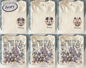 Custom Mickey’s Not So Scary Halloween Party Shirt, Disney Family Halloween Shirts, Mickey Halloween Tee, Disney Halloween Vacation