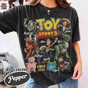 Disney Pixar Toy Story 5 Characters Signature Shirt, Lilypad Woody Buzz Tee, I Knew it I Knew You, Toy Story Land, Disneyland Family Trip image 5