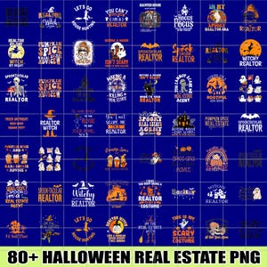 80+ Designs Halloween Real Estate PNG Bundle, Realtor Coquette Bow PNG, Cute Real Estate Agent, Fall Real Estate Broker PNG, Spooky Realtor