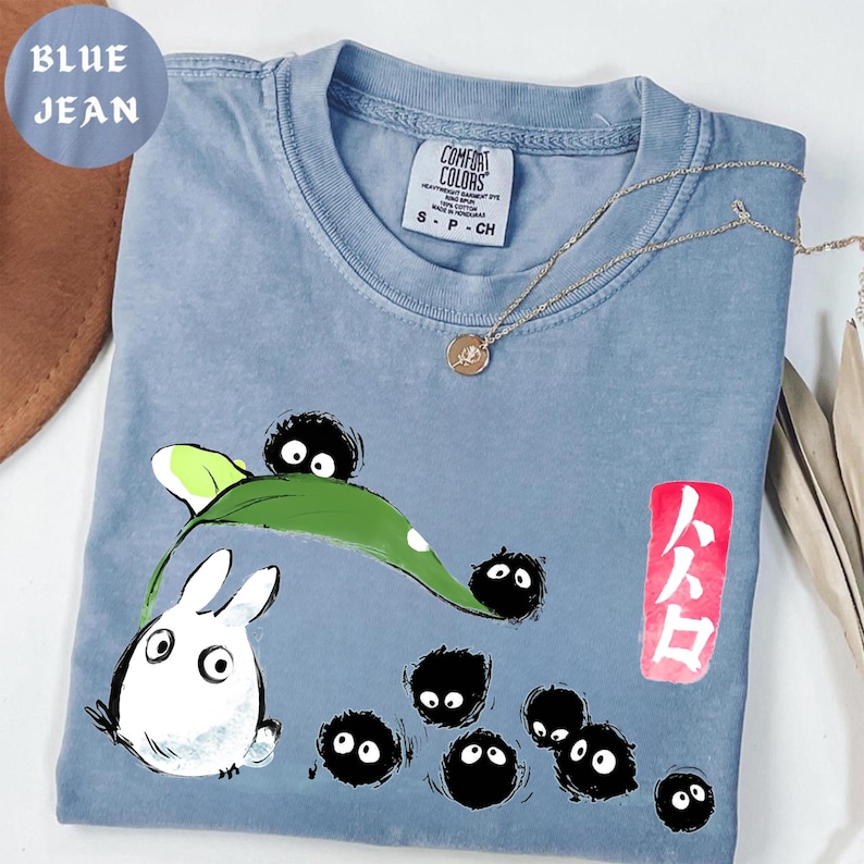 My Neighbor Totoro Soot Balls Shirt, Sweatshirt, Hoodie, Studio Ghibli Characters, Gift for Anime Lovers, Kid Youth Toddler Y2K Japanese Tee image 2