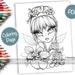 PDF DIGITAL Printable Coloring Book Fairy Tale Princesses & Storybook ...