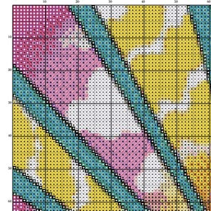 Mini Groovy Girl CROSS STITCH PDF Chart Download Printable Pattern Whimsy Girls Art Hannah Lynn image 2