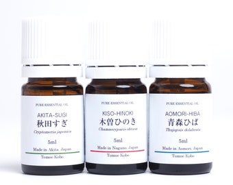 Japanese Trees essential oils from big three Beautiful Forests in Japan