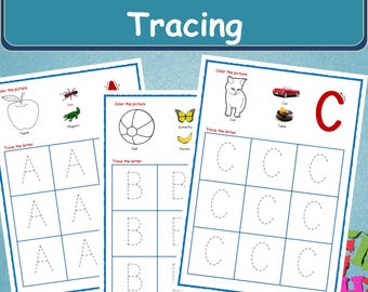 Alphabet Tracing Worksheets: Preschool Handwriting Practice, Printable Learning Letters