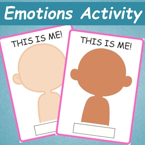 Emotions Activity For Kids | Feelings Busy Book | Feelings Matching Game | Homeschool Autism Activities | Printable Preschool Worksheets |