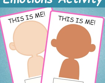 Emotions Activity For Kids | Feelings Busy Book | Feelings Matching Game | Homeschool Autism Activities | Printable Preschool Worksheets |