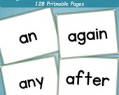 128 Sight Word Flashcards | Fry Sight Words Flashcards | Kindergarten Sight Words | Printable Toddler Sight Words | Preschool Flash Cards |