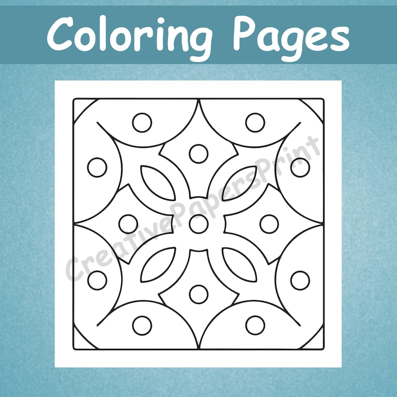 65 Satisfying Bold and Easy Pattern Coloring Pages, Geometric Mandala ...