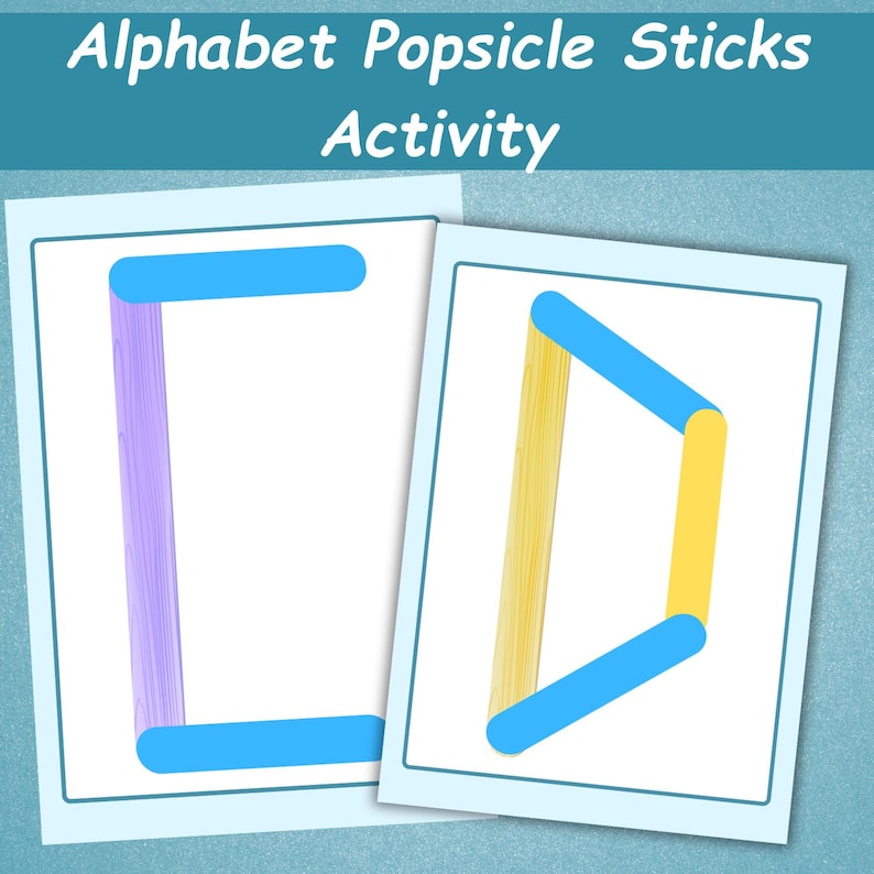 Popsicle Sticks Alphabet Activity Game | Kids ABC Worksheets ...