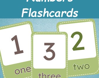 Flashcards numériques pour enfants | Cartes de comptage pour les enfants d'âge préscolaire | 1 à 20 cartes numériques | Montessori Apprendre à compter | Ressources pour l'école à la maison