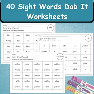 Printable Sight Words Worksheet | Fry Sight Words Kindergarten-1st Grade Handwriting And Spelling Activity | Homeschool Worksheet