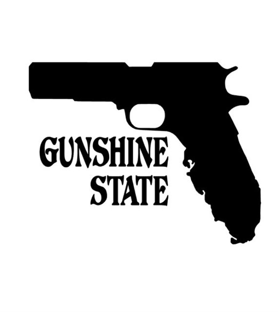 Florida Shaped Sticker Die Cut Decal FL