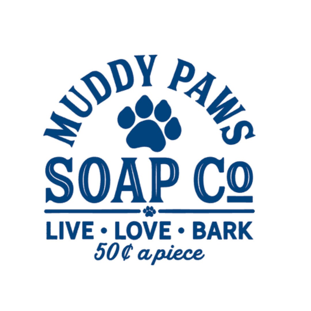 Muddy Paws Soap Co Vinyl Decal Sticker Etsy