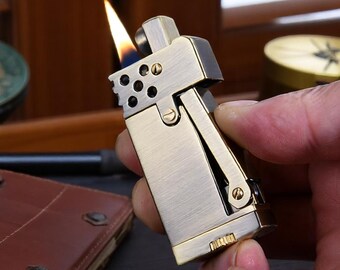 Windproof Kerosene Flint Lighter: Retro Pocket Fire Starter