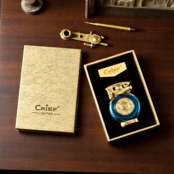cigarette lighter spinner Fidget Spark it Retro Gold Spinner Lighter |
