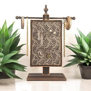 Stud Earring Holder | Wood Jewelry Organizer | Standing Jewelry Display | Earring Organizer | Table Top Jewelry Stand |