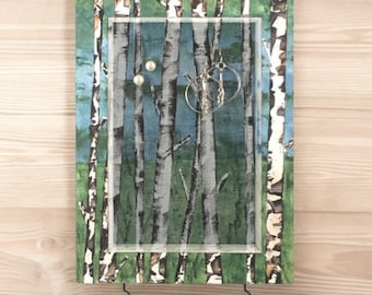 Hanging Earring Holder | Jewelry Organizer | Necklace Holder | Wood Jewelry Display | Earring Hanger | Wood Jewelry Hanger | Gift for Women