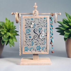 Personalized Jewelry Organizer | Boho Chic Earring Holder | Earring Organizer for Pierced Earrings | Jewelry Display Gift Idea
