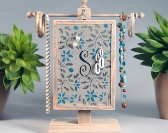 Personalized Jewelry Organizer | Boho Chic Earring Holder | Earring Organizer for Pierced Earrings | Jewelry Display Gift Idea