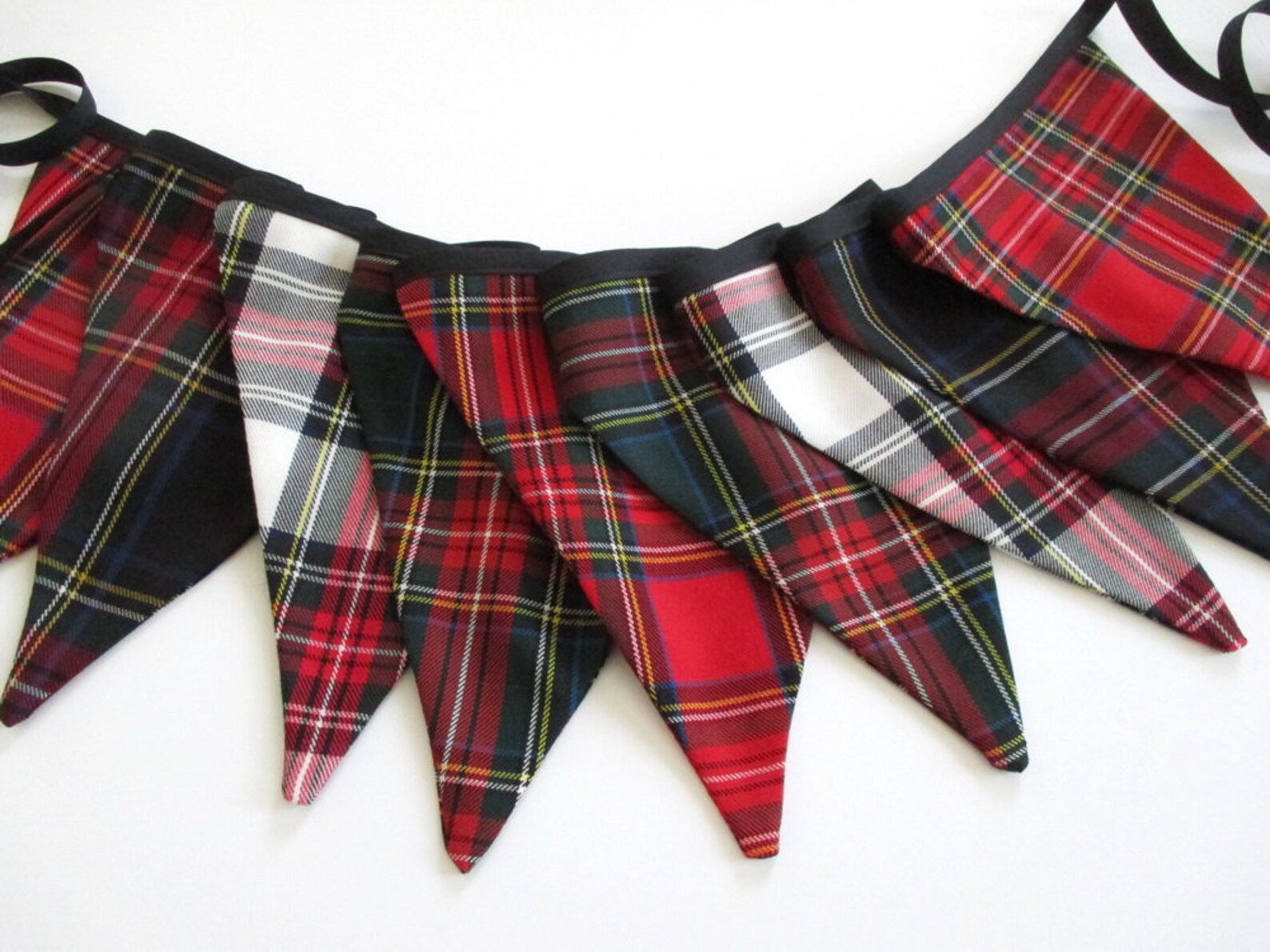 Stewart Tartan Bunting Banner Garland Christmas Wedding Decor Etsy