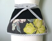 Barkcloth Vendor Apron 5 Pockets 1 Zippered Ready to Ship