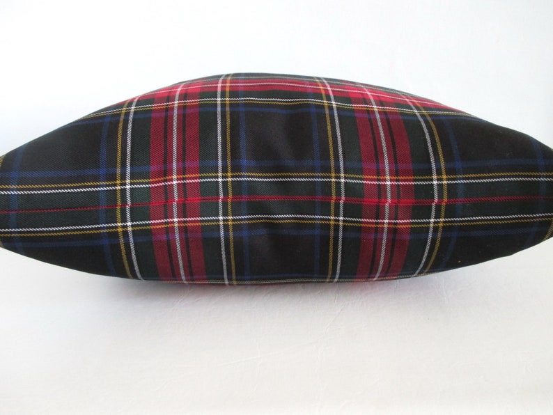 Pillow Cover New Stewart Black Tartan Plaid Zipper Opening Both Sides Christmas Pillow image 5