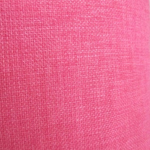 Pillow Cover Solid Bright Pink Basketweave Both Sides Invisible Zipper Indoor Outdoor image 3