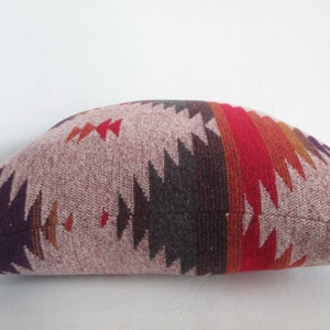 Aztec Pillow Cover 18 x 18 Desert Sunset Colours Poly Wool Blend Super Soft Cuddly Same Fabric on Both Sides Invisible Zipper image 3