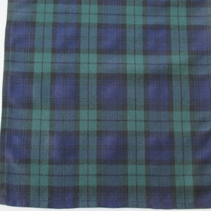 Table Runner Black Watch Tartan Plaid Various Sizes Dark Navy Blue Green Black image 6