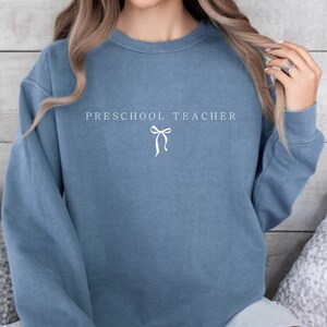 Comfort Colors® Preschool Teacher Shirt, Pre K Teacher Shirt, First Day Of Preschool Shirt, Back To School Shirt, Teacher's Day Shirt Gifts
