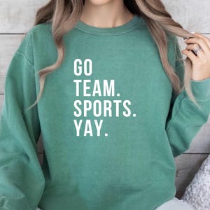 Go Team Sports Yay Shirt, Sarcastic Sports Shirt, Funny Sports Shirt, Go Sports Shirt, Ironic Sports Shirt Premium Mens Womens Unisex Shirt