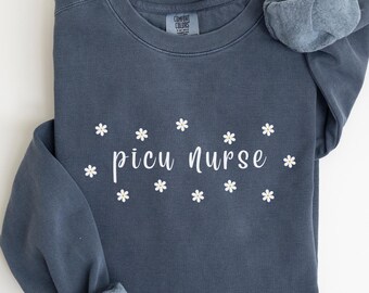 Camiseta de enfermera de UCIP Comfort Colors®, regalo para enfermera de UCIP, regalo de agradecimiento para enfermeras, camiseta de la Unidad de Cuidados Intensivos Pediátricos, camiseta de enfermería de UCIP