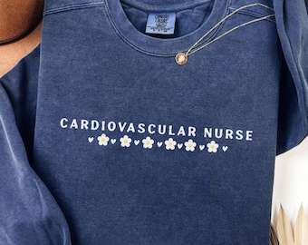 Cardiac Nurse Shirt, Gift for Cardiac Nurse, Cardiovascular Nurse Tee, Cardiology RN NP, Vascular Heart Nurse Shirt CVICU Graduation Gifts