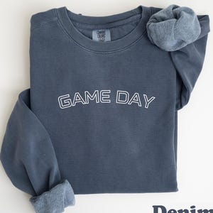 Game Day Sweatshirt, Football Sweatshirt, Football Mom Sweatshirt, Women&#39;s Football Sweatshirt, Football Lover Shirt, School Spirit Gifts