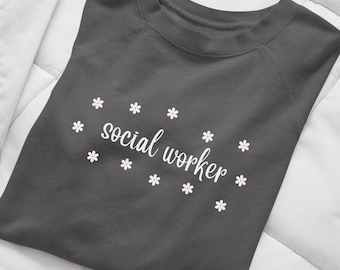 Comfort Colors Social Worker Shirt, Gift For Social Worker, Daisy Social Worker T-shirt, Social Worker Gifts, School Counselor Shirts