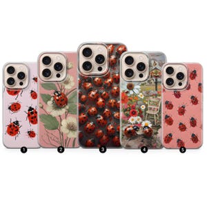 Ladybug phone case for iPhone 16 pro, 15, 14, 13, 12, 11, Samsung 24fe, s23, s22, s21, a16, a15, Google Pixel 9 Pro XL