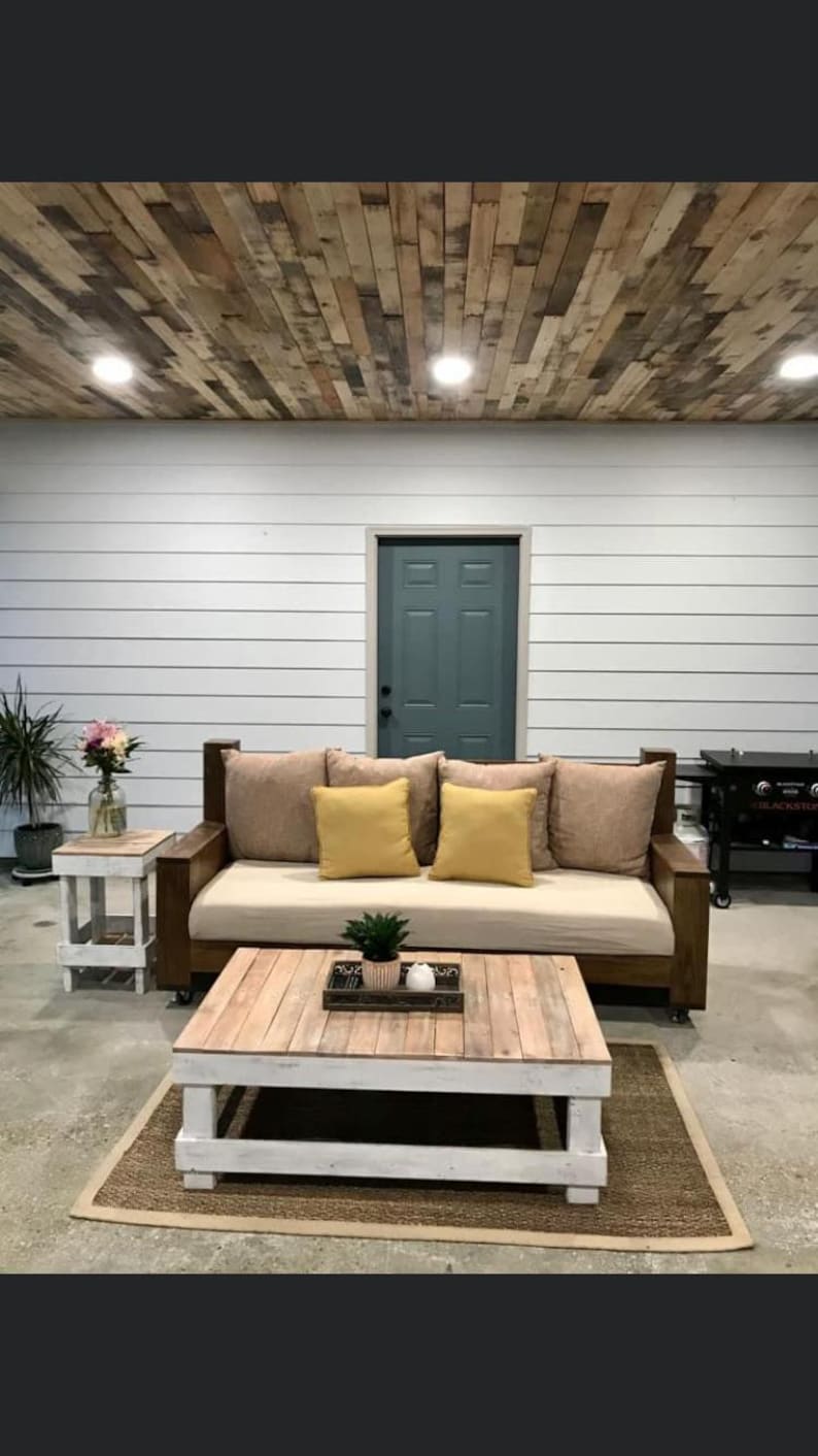 Reclaimed Pallet Boards: Rustic Accent Wall & Ceiling Wood (36-48in) - Etsy