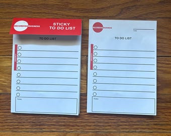 Sticky To Do List Notepad, Daily Task Checklist Planner (A6 Size)