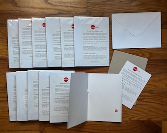 Blank DIY Recordable Greeting Cards - 12-Pack (Record Voice Message, Music, or any 30 second Audio) Envelope Included