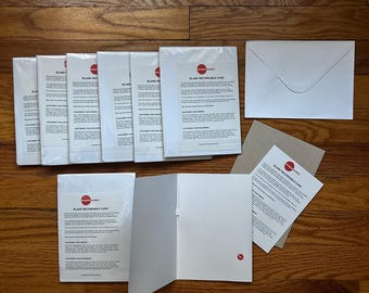 Blank Recordable Greeting Card - 8-Pack (Record Any 30-second Audio) Envelope Included