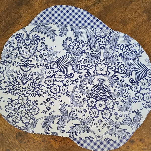 Blue and White Placemats Etsy